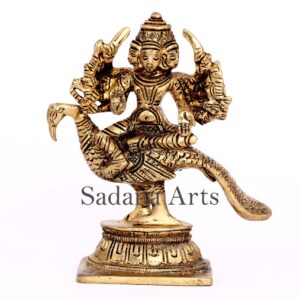 Murughar six face sitting on peacocok
