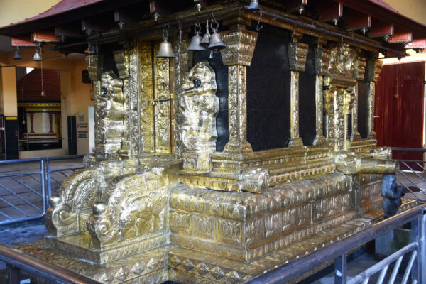 Brass covering works for Ayyappan Temple view 2