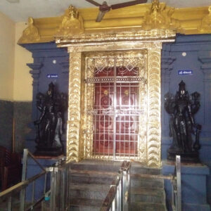 Front Entrance Brass covering work for Perumal Temple