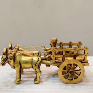 Bullock Cart in Brass