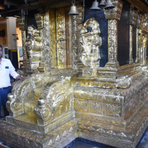 Brass covering works for Ayyappan Temple