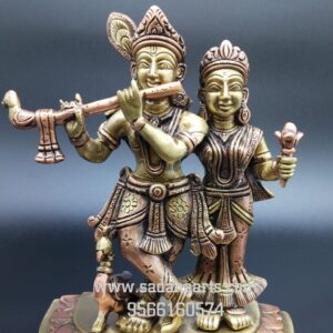 Radhakrishnan in brass copper polish