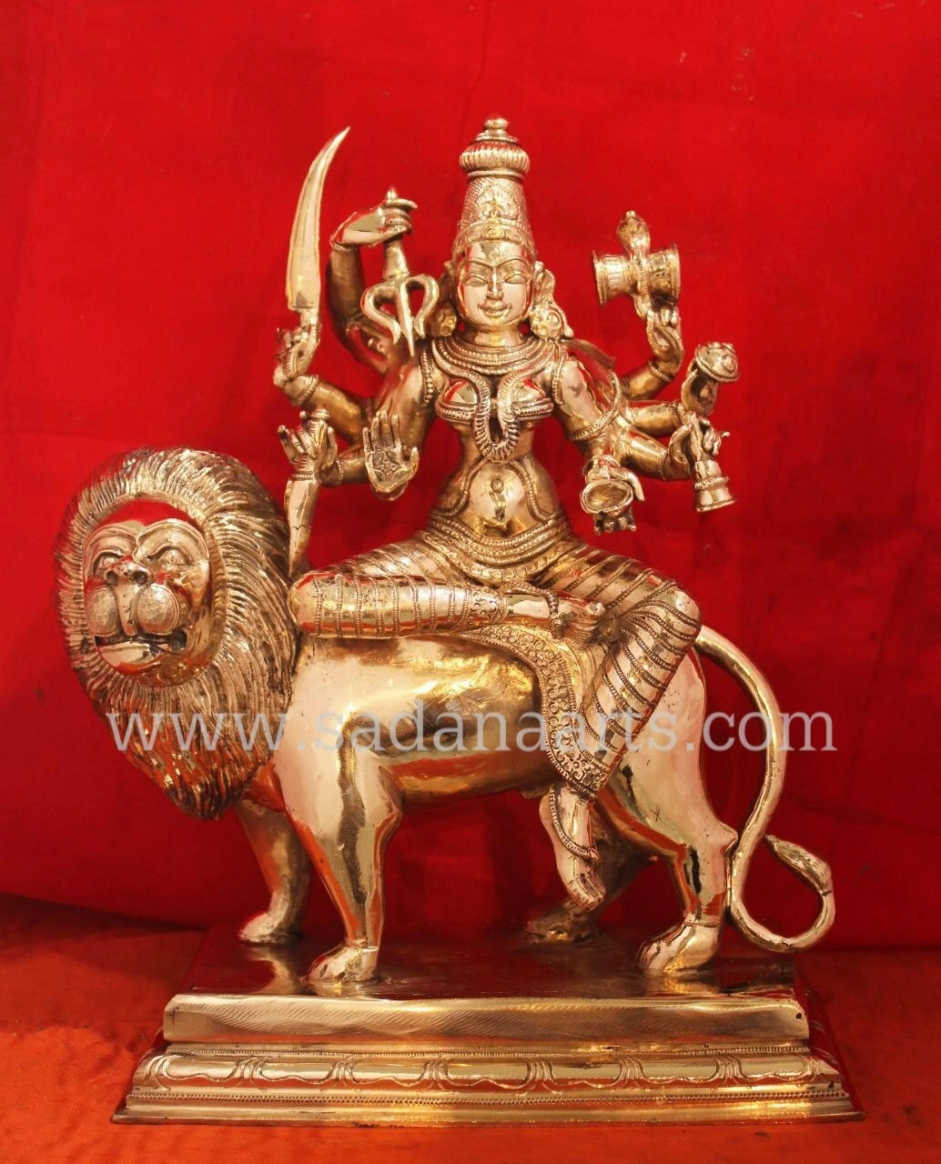 SITTING DURGAI ON LION