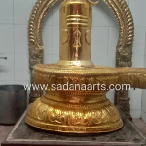 Sivalinga kavasam copper with gold plating