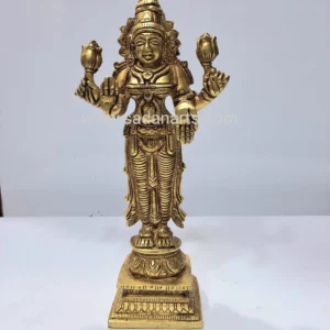 Brass standing mahalakshmi statue