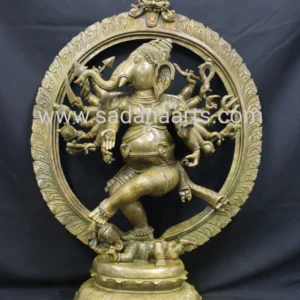 Bronze ganesha ten hands