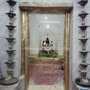 Brass covering work amman temple