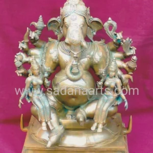 Bronze  Siddhi Buddhi Vinayagar