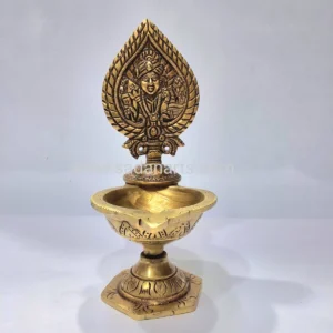 Brass murugan face with deep
