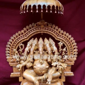 Bronze Five face ganesha statue