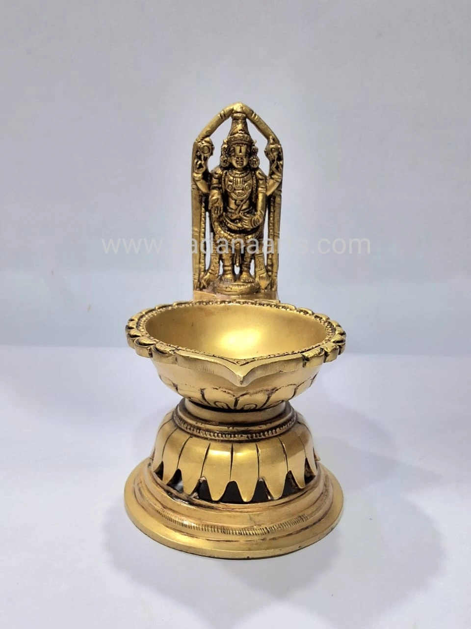 Brass Lord balaji with lamp